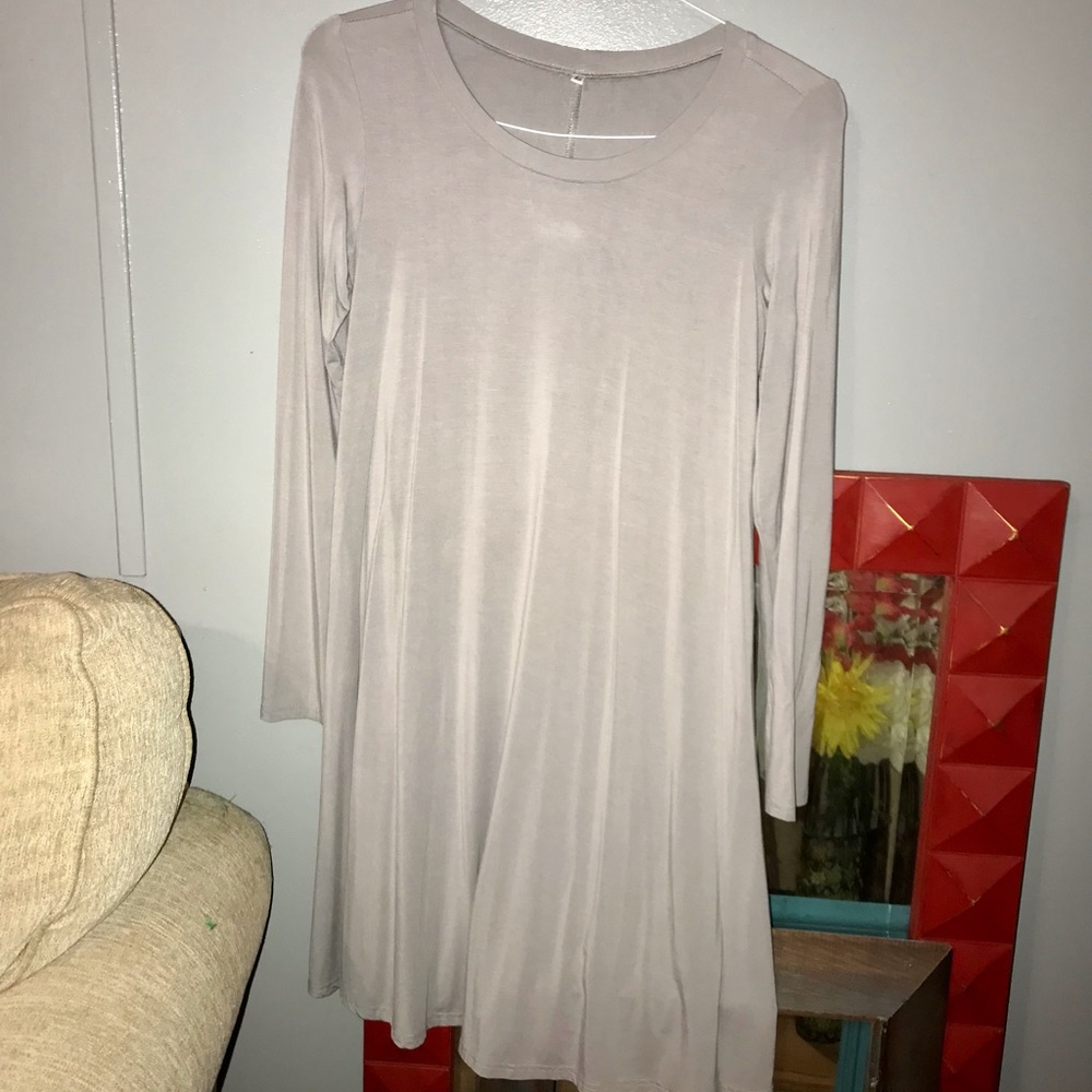 Gray Swing Dress